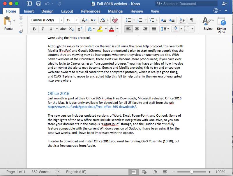 Word For Mac Download 2016